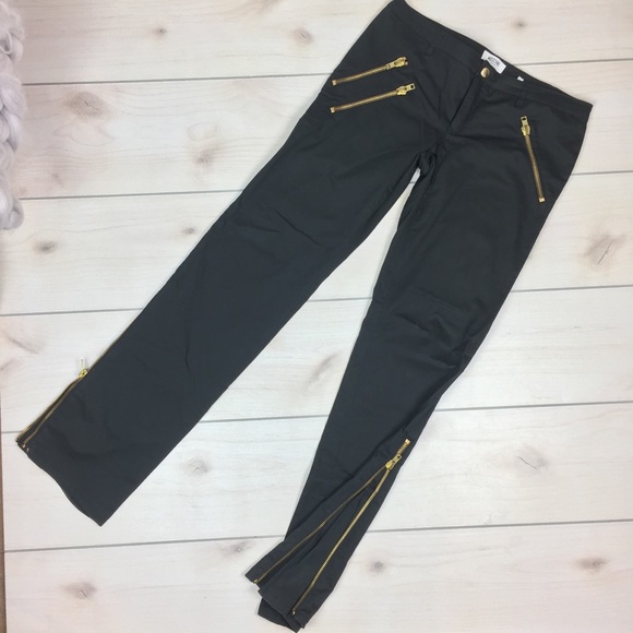 Moschino black rock and roll flare pants. - Picture 2 of 8